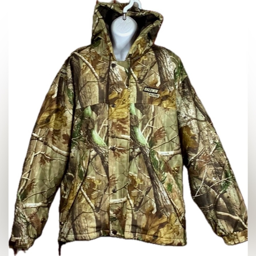 NWOT Camo Hunting Coat Quilted Marksman Hunter Jacket Camouflage Fishing Hunt